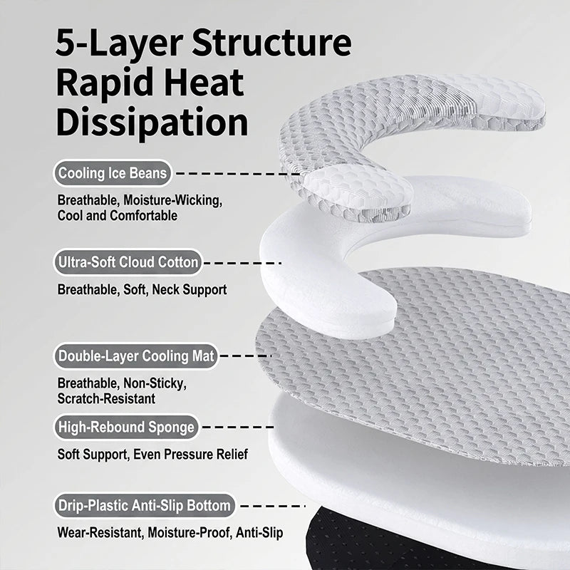 Cooling Ergonomic Pet Bed
