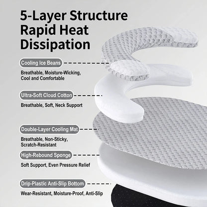 Cooling Ergonomic Pet Bed