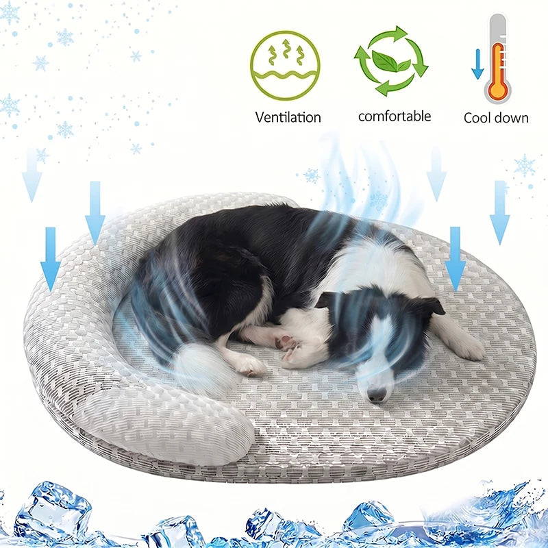 Cooling Ergonomic Pet Bed