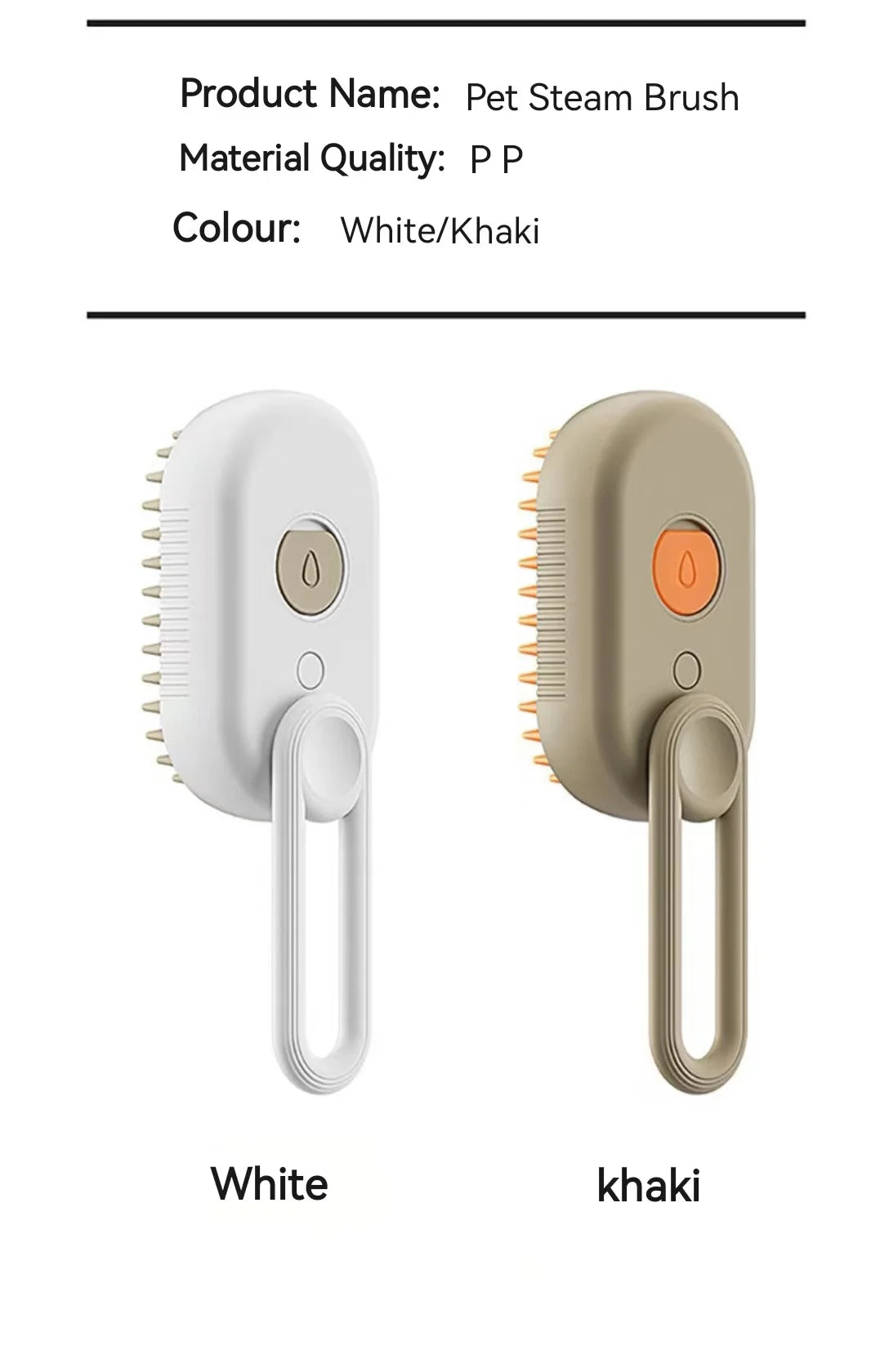 3-in-1 Pet Steam Hair Brush