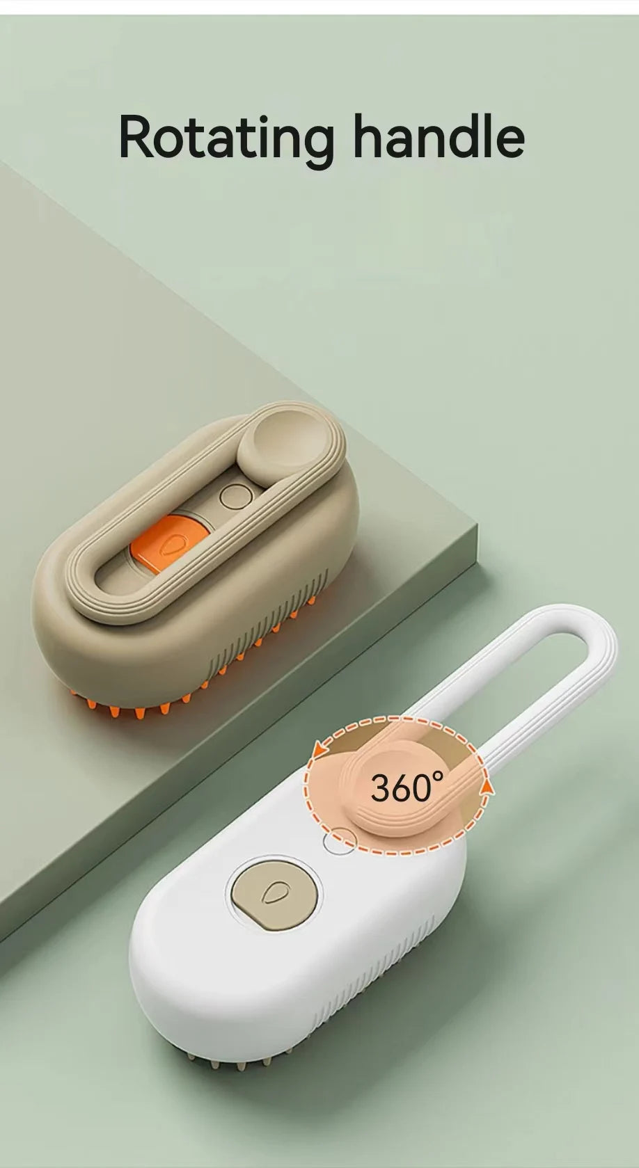 3-in-1 Pet Steam Hair Brush