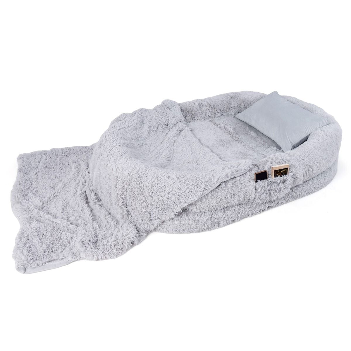 Letto per Cani Umani Con Coperta Rimovibile Cuscino Morbido Presente, Letto Pelo Finto Lavabile Adatto a Persone E Animali 2 Colori